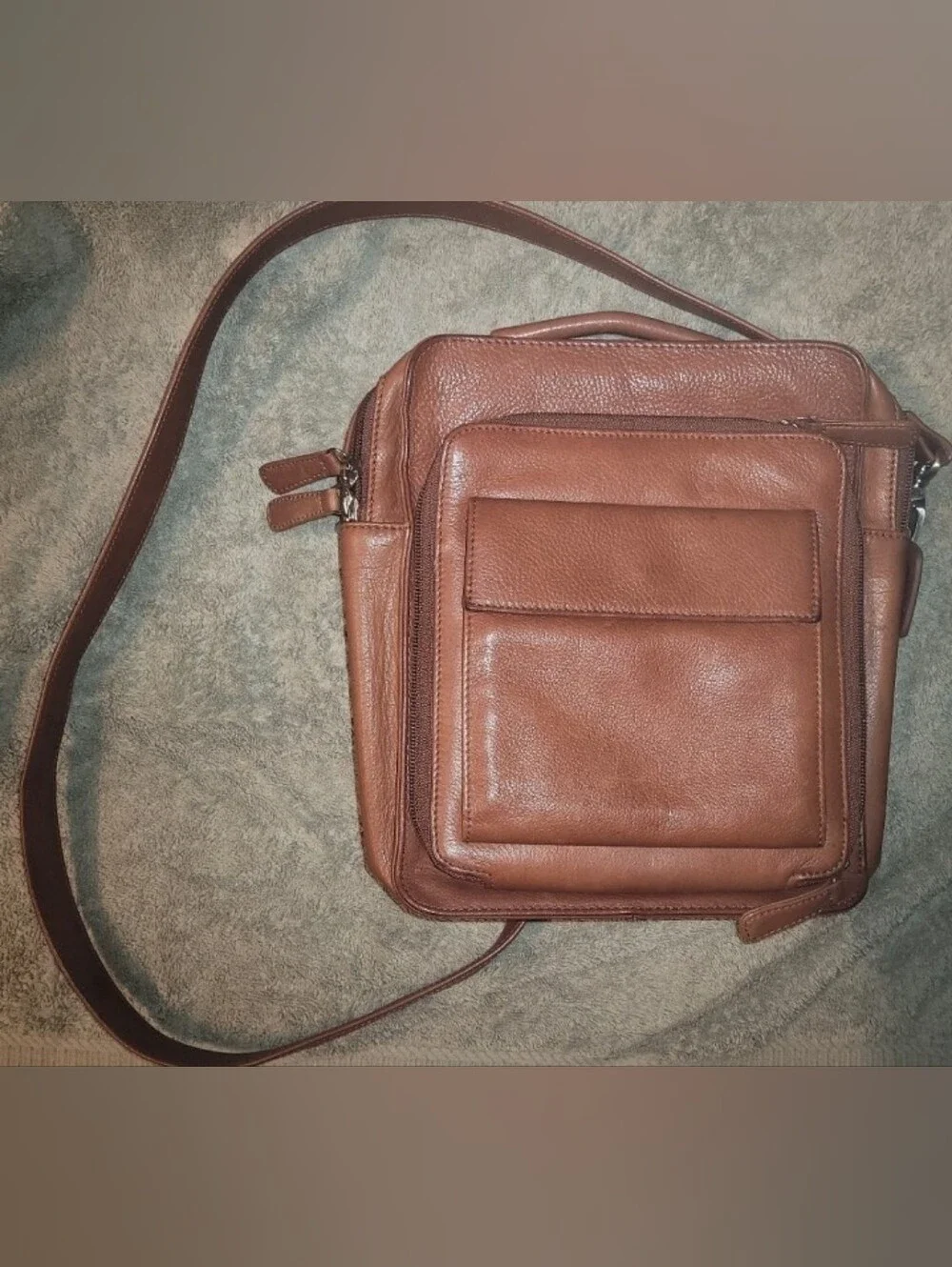 Osgoode Marley - Brown Leather Crossbody Shoulder Bag (for Men)